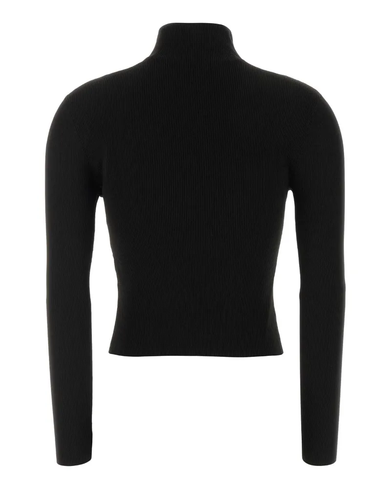 Alexander Wang Women's Black Jersey T-Shirt Exterior: Nylon Elastane Maglie Sweater Black