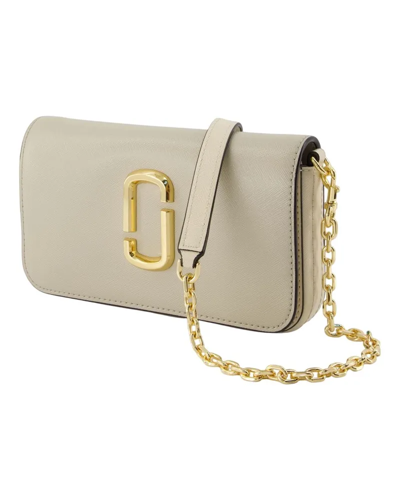 Marc Jacobs Women's The Wallet On Chain -  Leather Green Cowhide Bags Crossbodies Beige