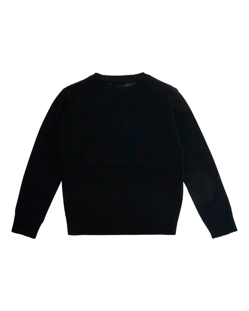 N° 21 Boys' Crewneck Sweater Black Wool Tops Top Black