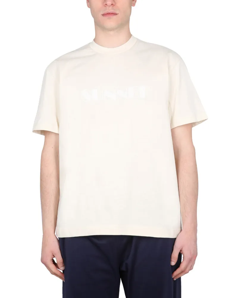SUNNEI Logo T-Shirt — Beige Beige