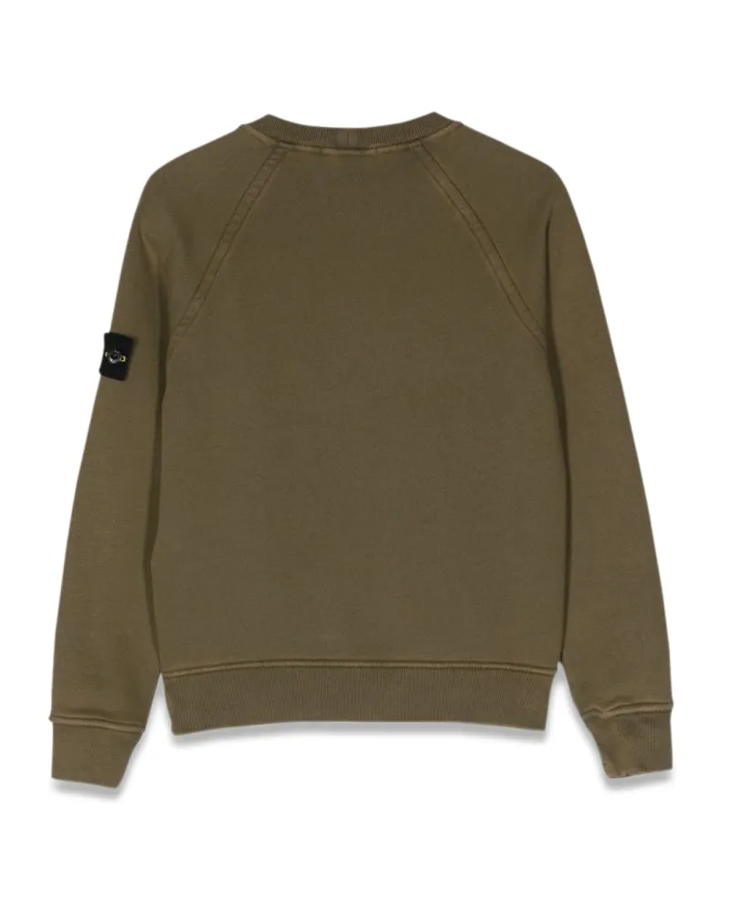 Stone Island Cotton Crewneck Sweatshirt — Green Green