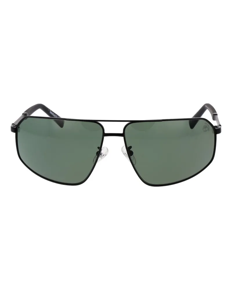 Timberland TI-1062424 Aviator Metal Sunglasses — Black Black