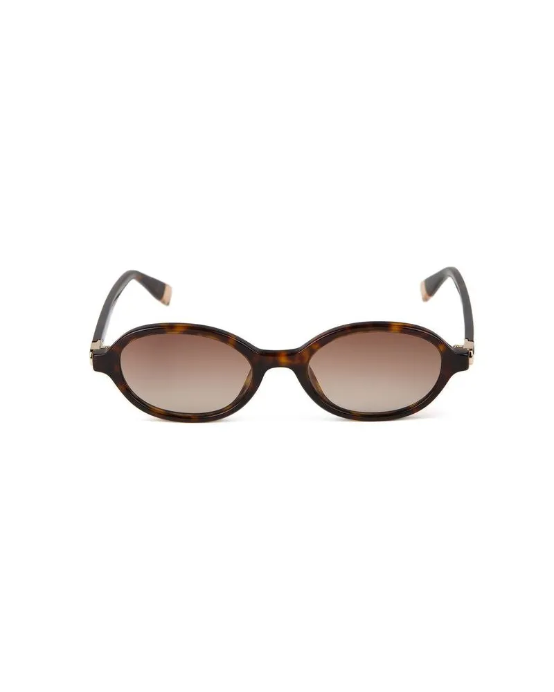 Furla Women's Sunglasses Havana Acetate Brown
