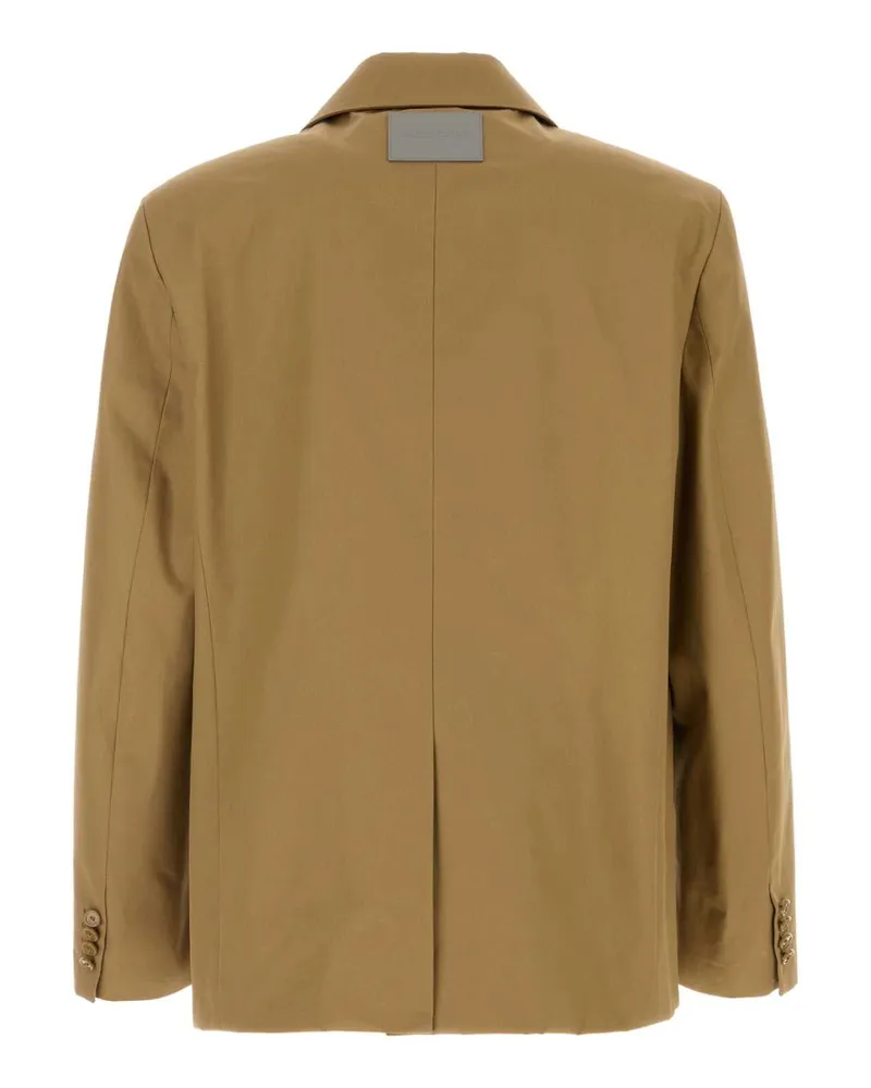 Balenciaga Men's Beige Cotton Blazer Camel Giacche E Gilet Jacket Beige