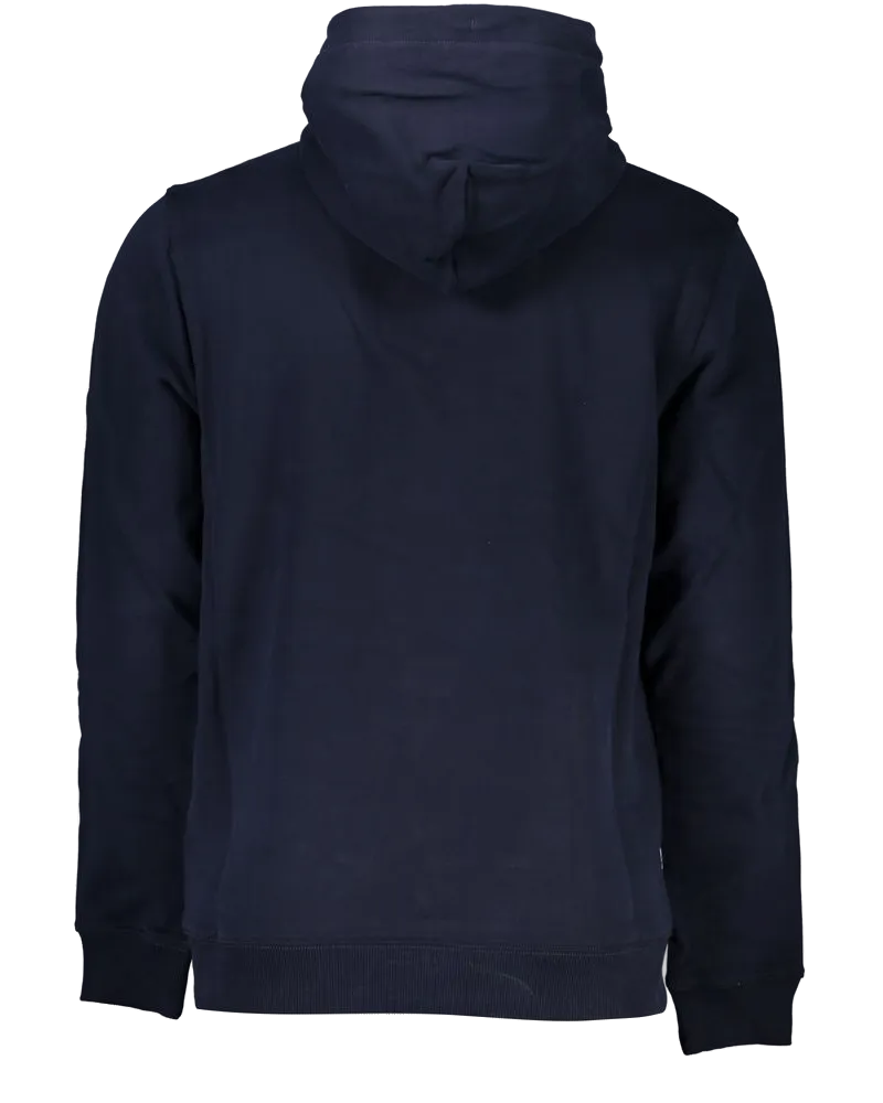Tommy Hilfiger Logo-Embroidered Cotton Hoodie — Blue Blue