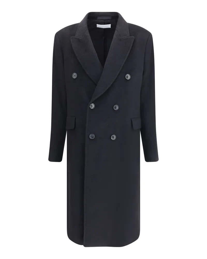 Our Legacy Men's Coat Whale Wool Black Hairy General Mohair Black