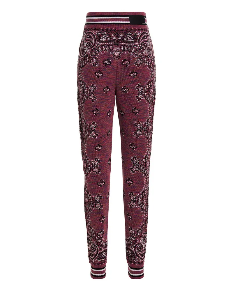 Amiri Women Purple Cotton Joggers (workout Pants Purple