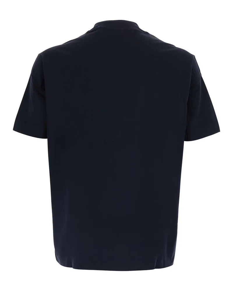 Emporio Armani Men's Cotton T-Shirt Blue T-Shirts And Polos Navy