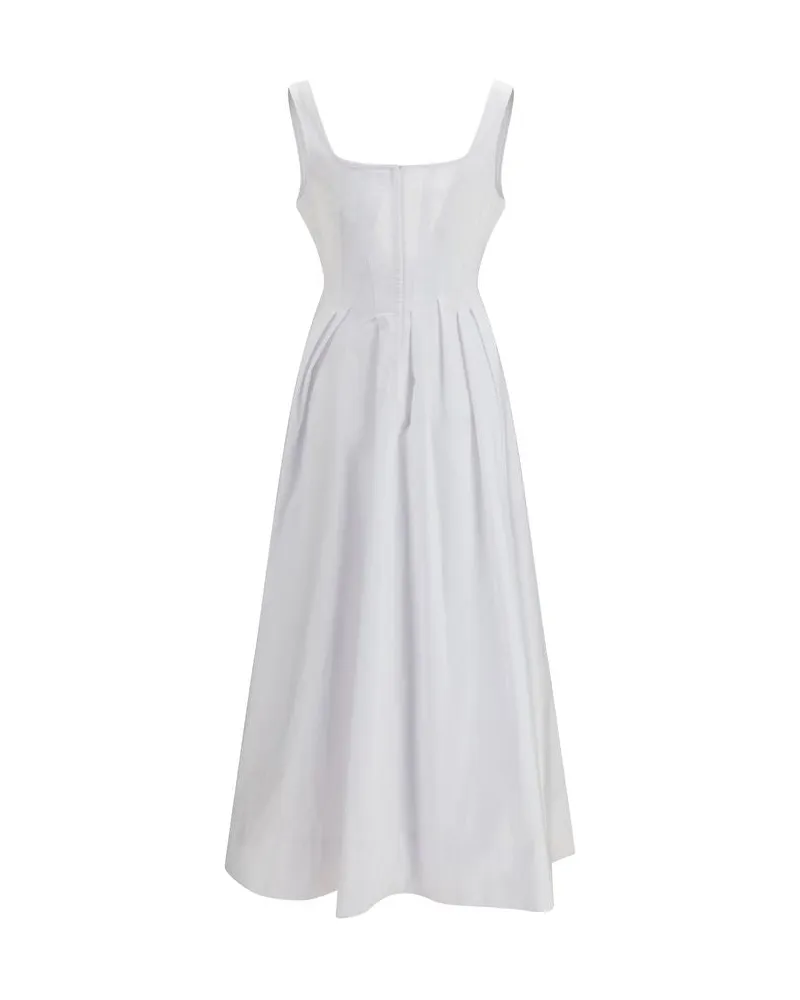 Max Mara Women's White Cotton Casual Dress White