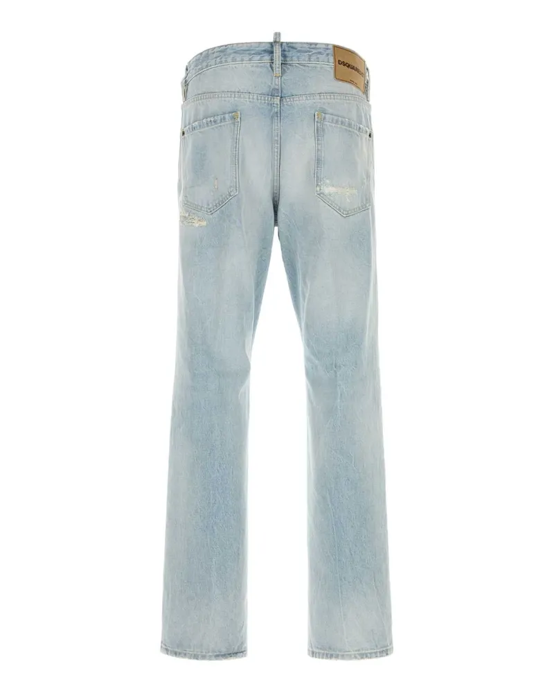 Dsquared2 Distressed Cotton Jeans — Navy Navy