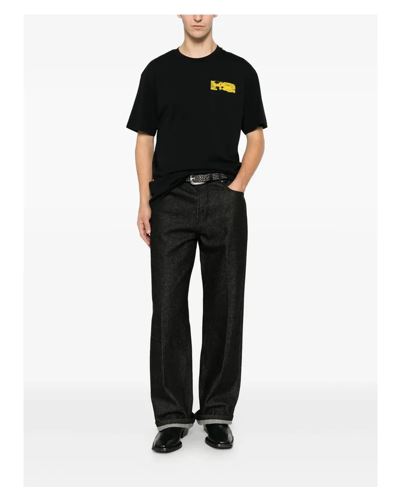 Givenchy Logo-Embroidered T-Shirt — Black Black