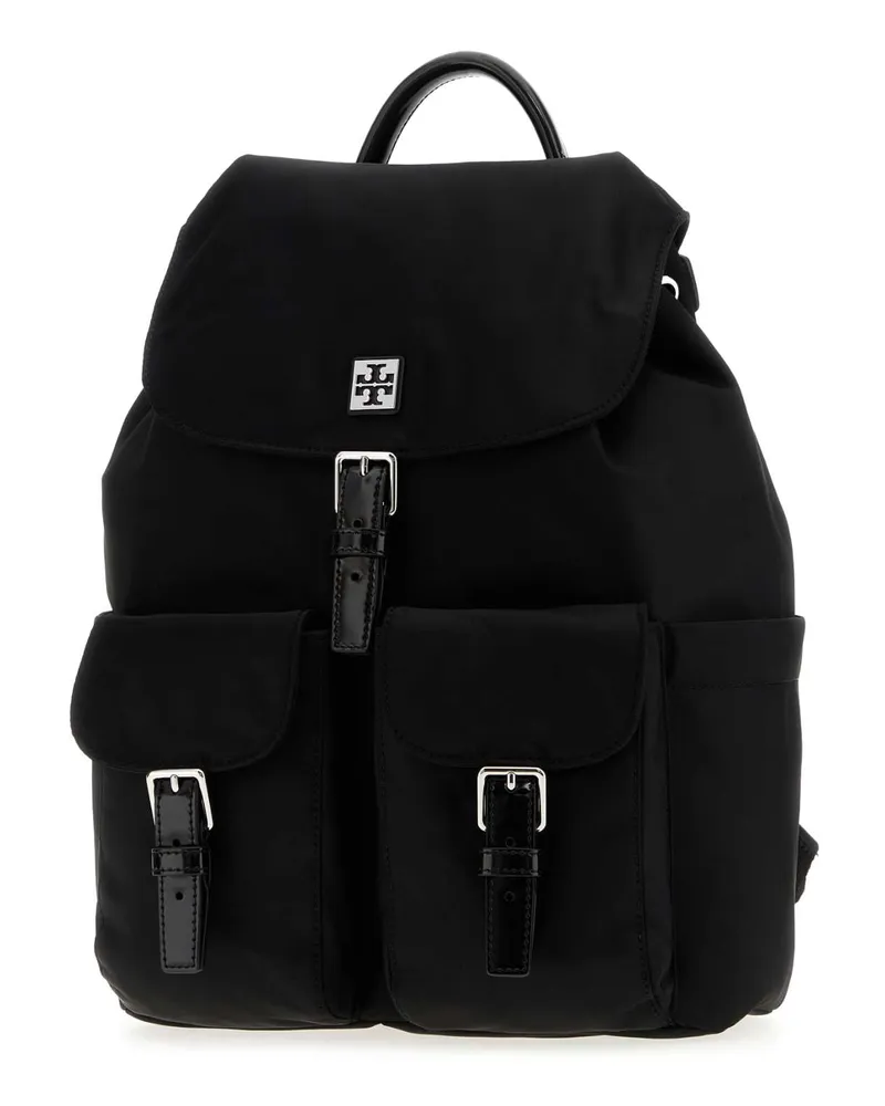 Tory Burch Women's Black Fabric Virginia Backpack Borse A Mano Black