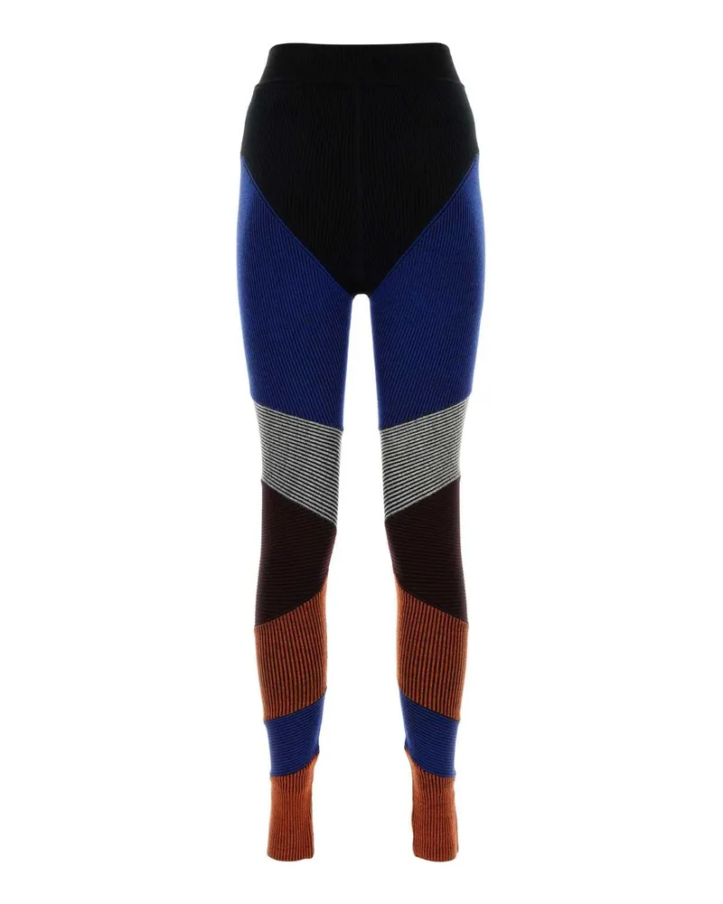 Chloé Women's Multicolor Stretch Wool Blend Leggings Multicolor1 Exterior: Nylon Elastane Trousers Multicolor