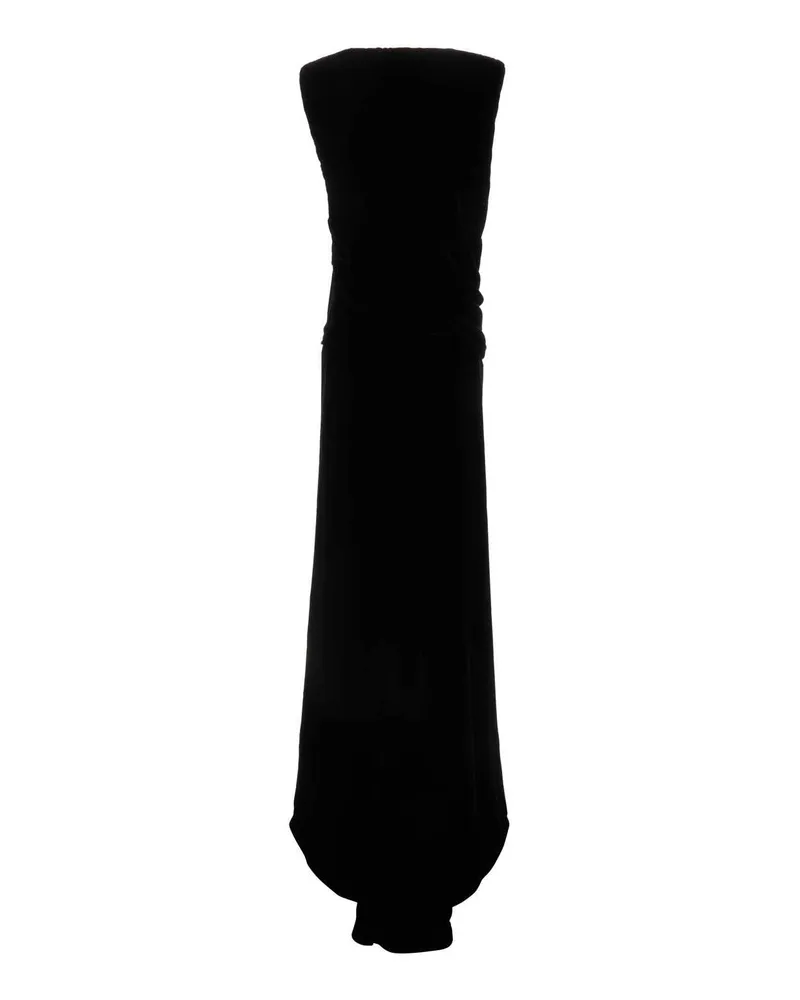 Valentino Garavani Women's Black Velvet Long Dress Nero Exteiror: Viscose Silk Abiti Lunghi Black