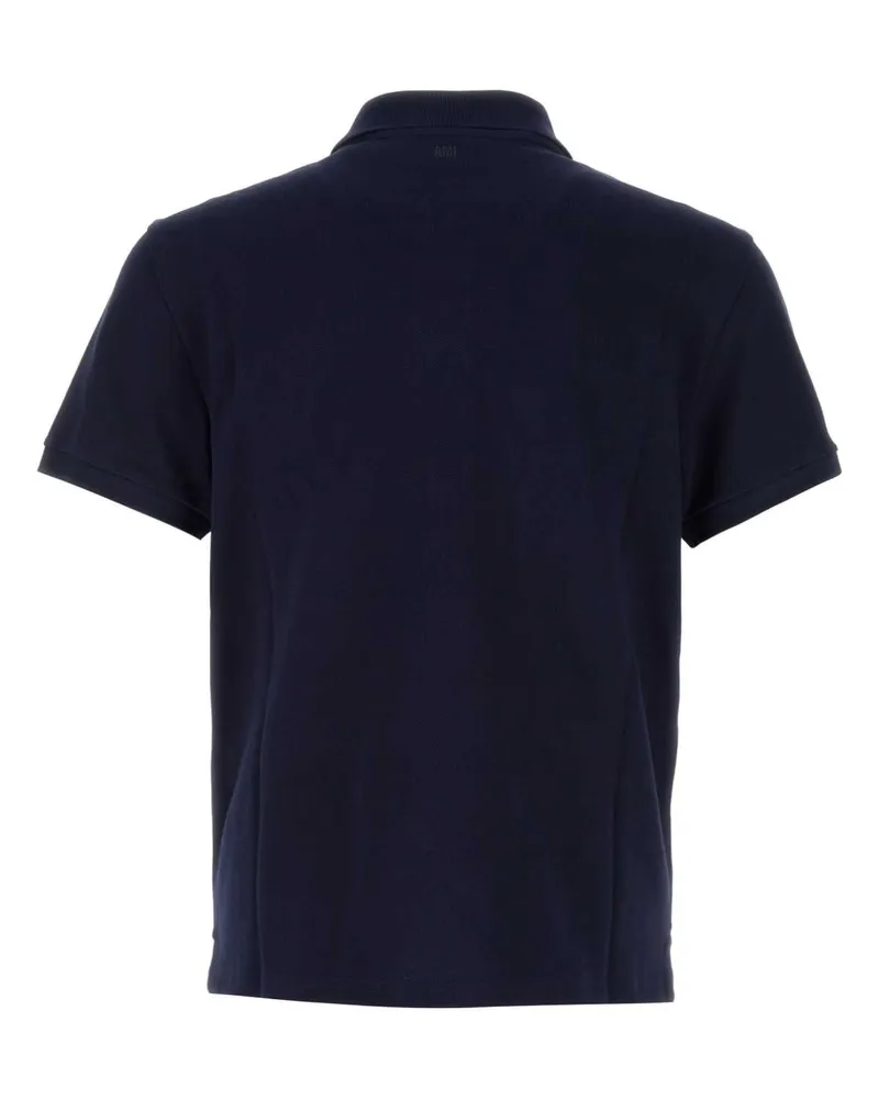 AMI Paris Coeur Polo Shirt — Navy Navy