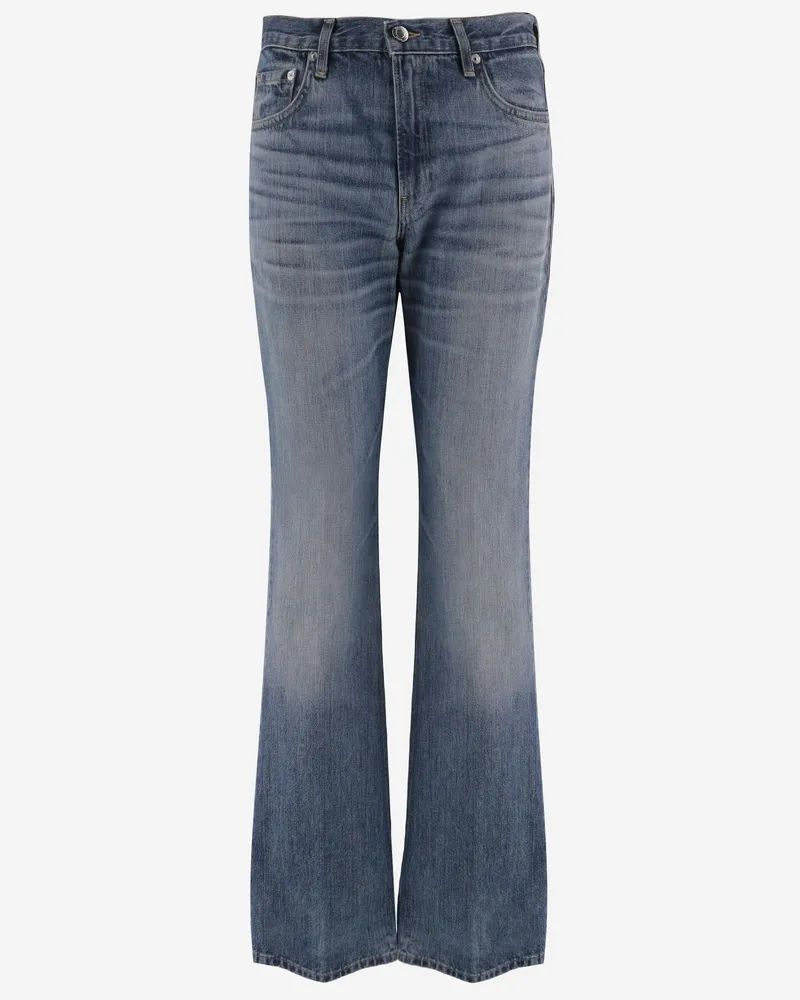 Haikure Women's Jeans Cotton Denim Blue Blue