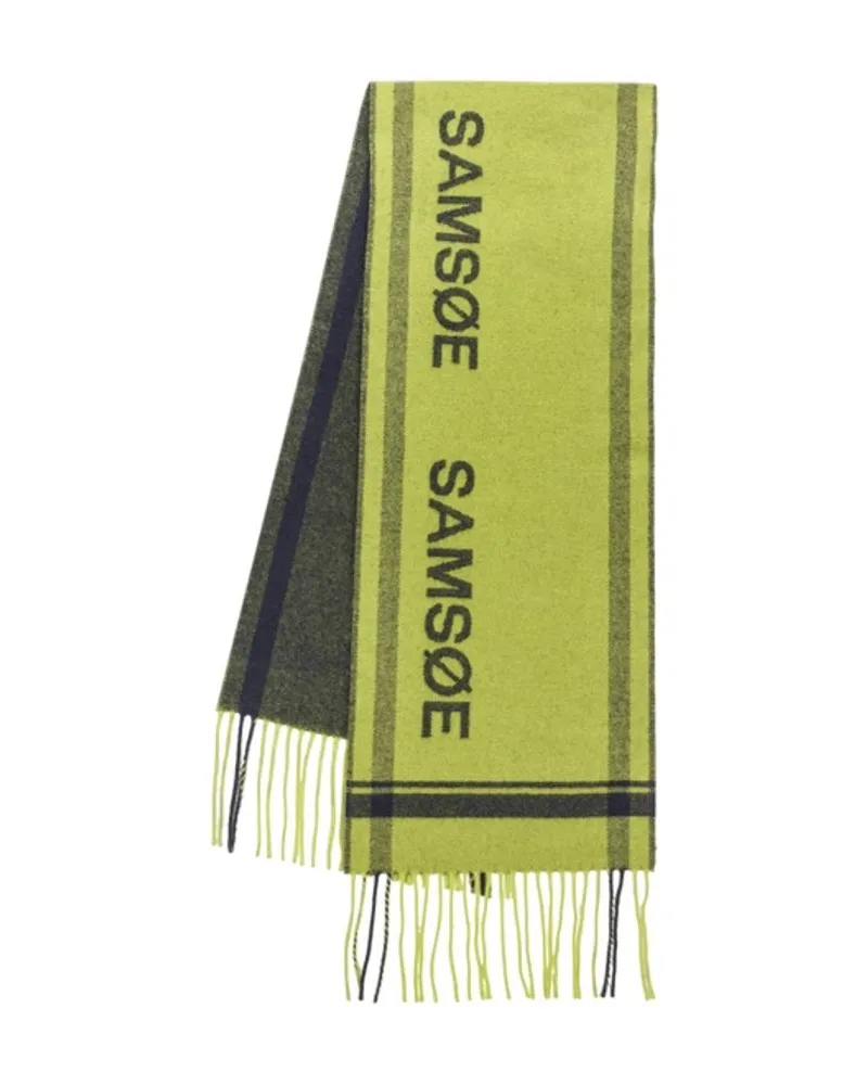 Samsøe & Samsøe Women's Samelia 16154 Scarf - Samsøe Wool Green Accessories Green