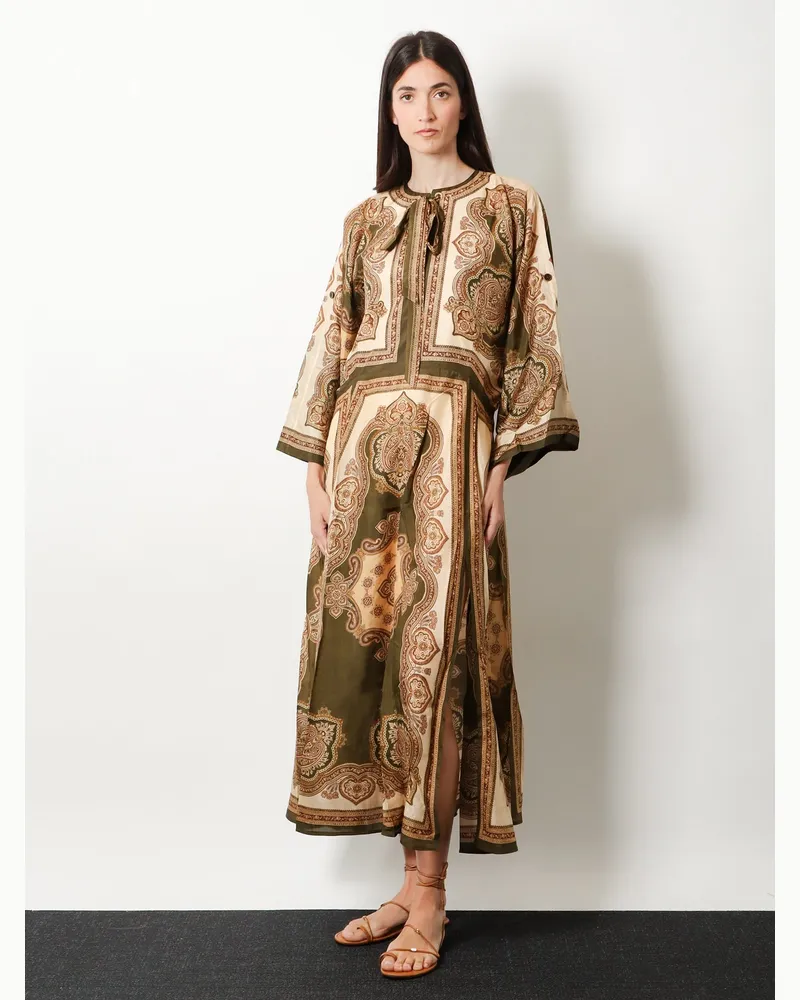 Zimmermann Women's Tunic Dress Mahon Green Silk; Lining: Viscose Green