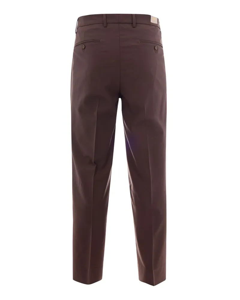 Briglia 1949 Men's Trousers Manhattan Brown Wool Polyester; Lining Cotton Brown