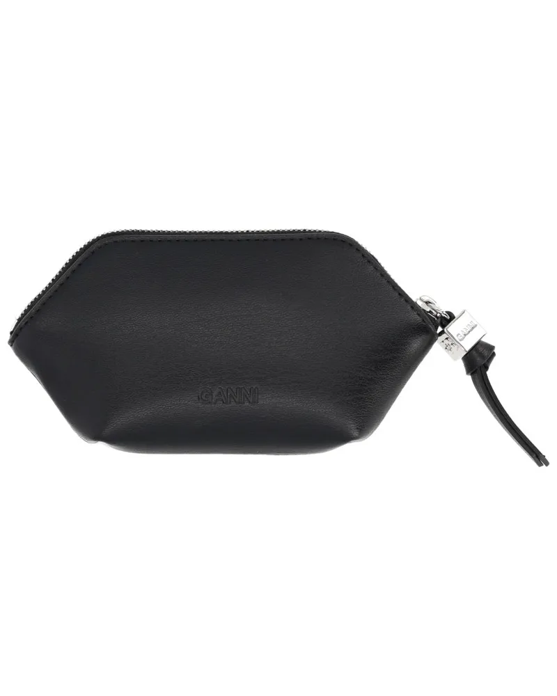 Ganni Bou Coin Purse — Black Black
