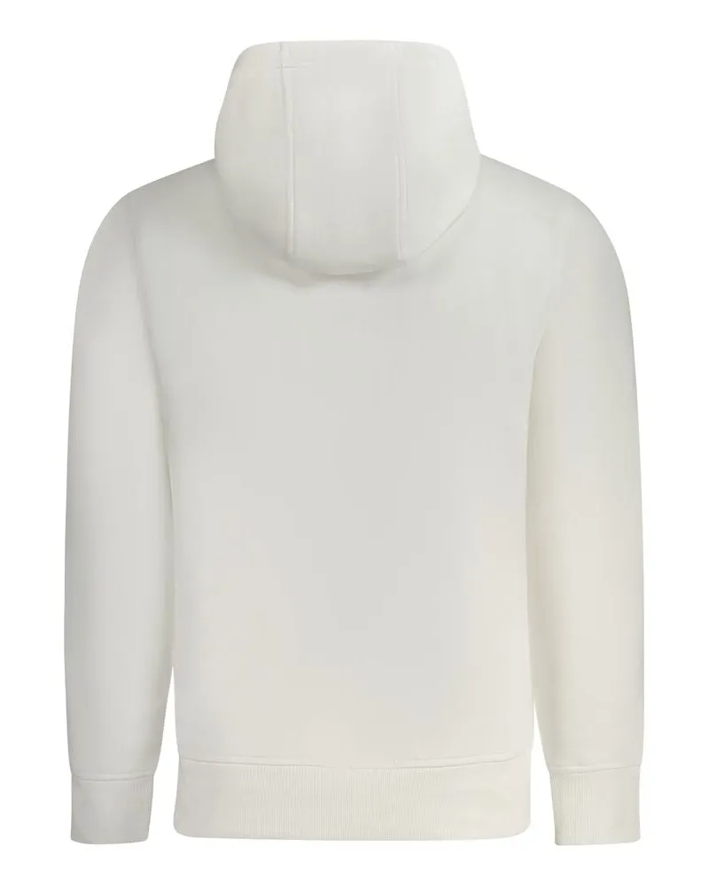 Calvin Klein Logo Print Hoodie — White White