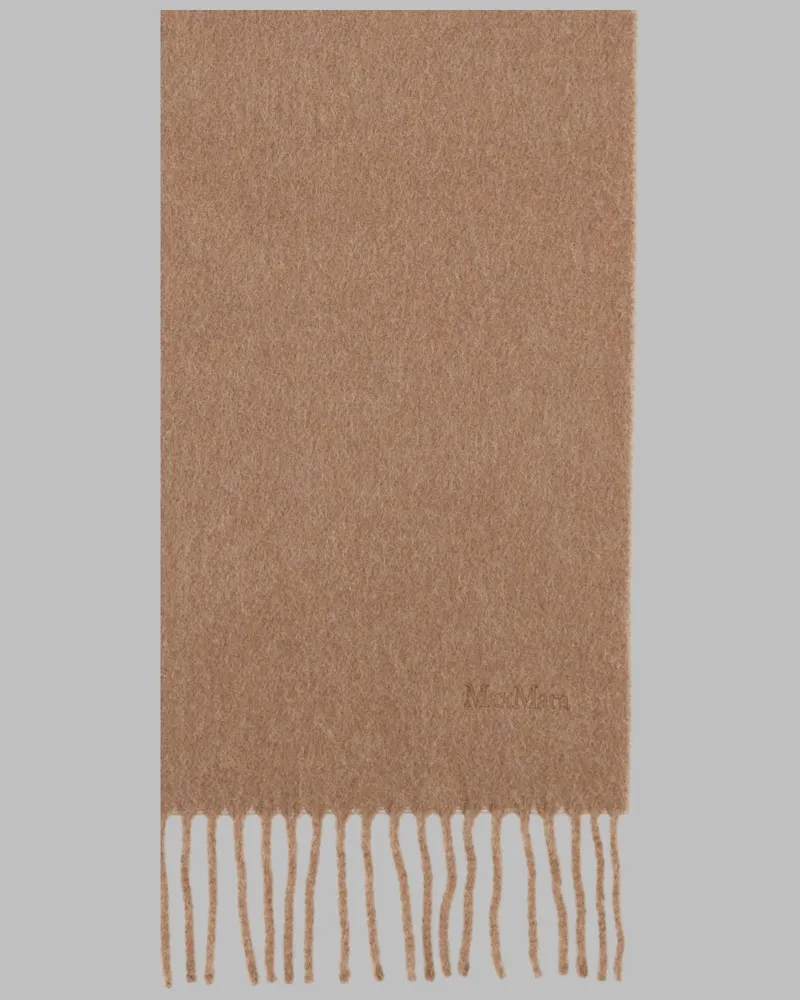 Max Mara Wool Scarf — Brown Brown