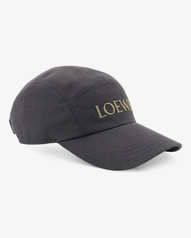 Loewe Men's Camp Hat Paulas Ibiza Cotton Black Black