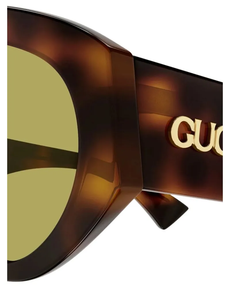 Gucci GG2128S002 Tortoiseshell Acetate Sunglasses — Brown Brown