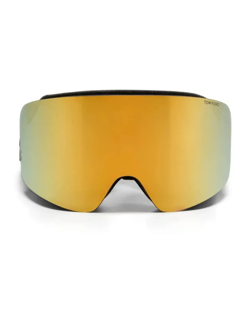 Tom Ford FT1124 Mirrored Gold Lens Sunglasses — Gold Gold