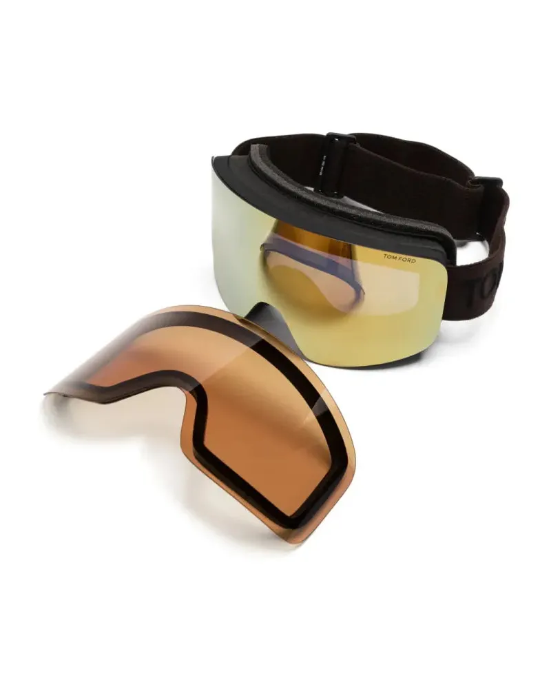 Tom Ford FT1124 Mirrored Gold Lens Sunglasses — Gold Gold