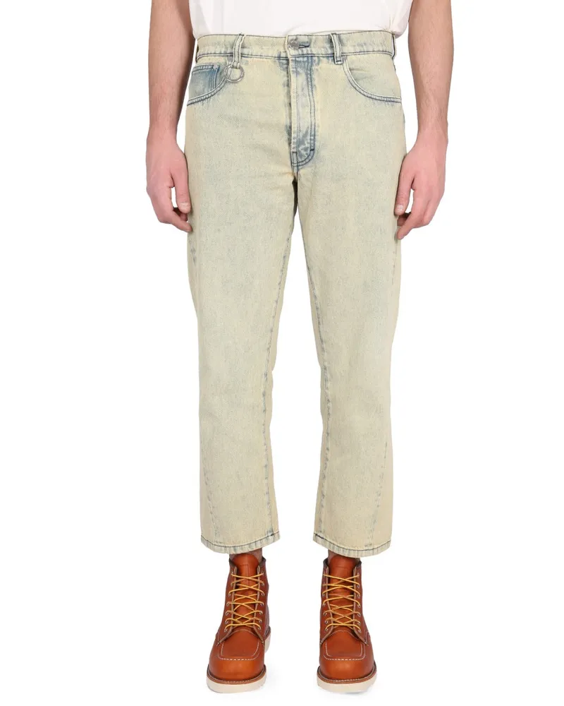 Études Studio Five-Pocket Organic Cotton Jeans — Yellow Yellow