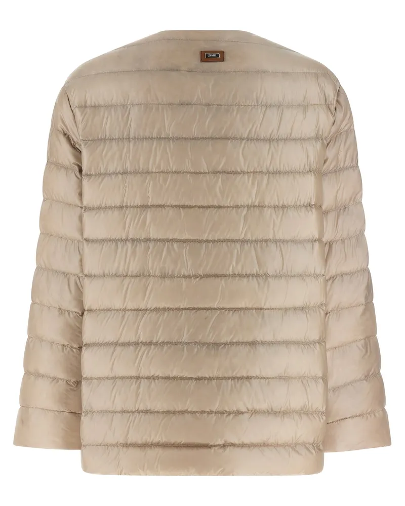 Herno Women's Beige Polyamide Full-Length Jacket Clothing Beige