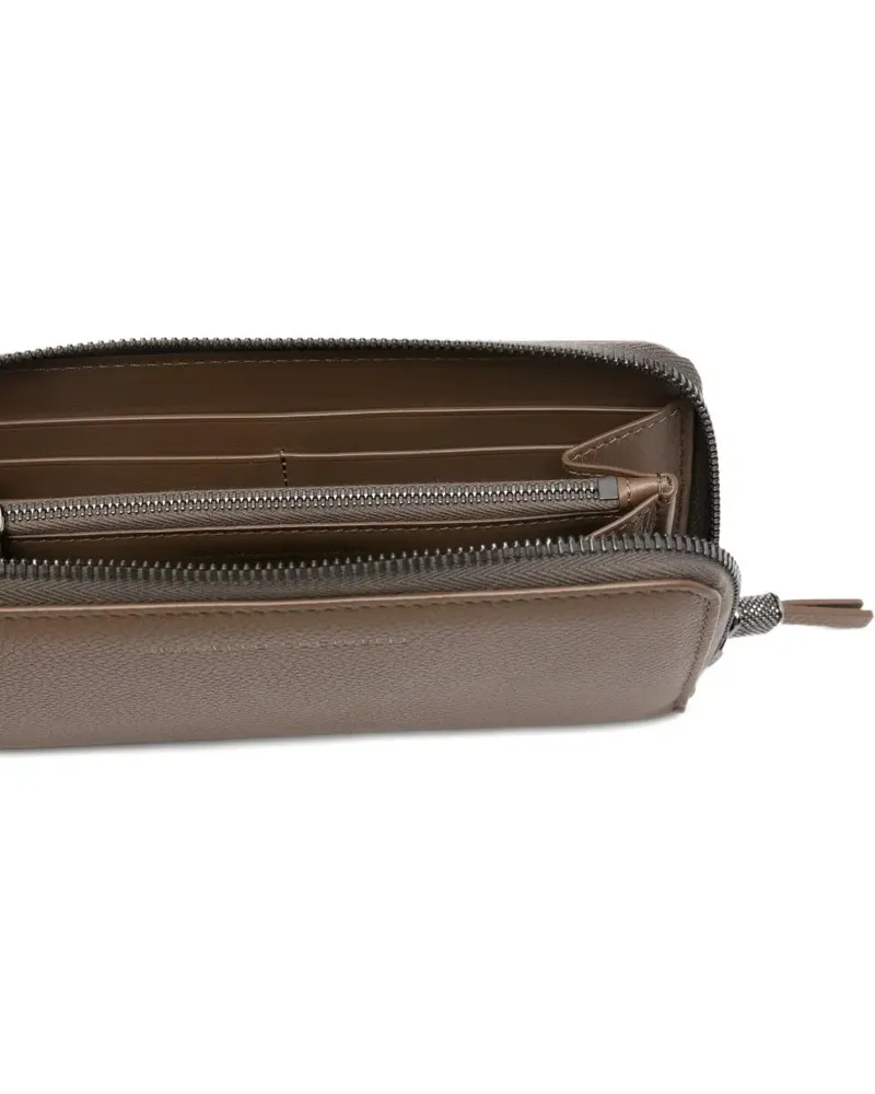 Brunello Cucinelli Women's Leather Wallet Aw25 W Brown