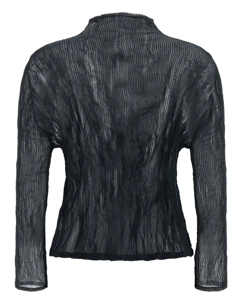 Issey Miyake Chiffon Twist 1 Cardigan — Black Black