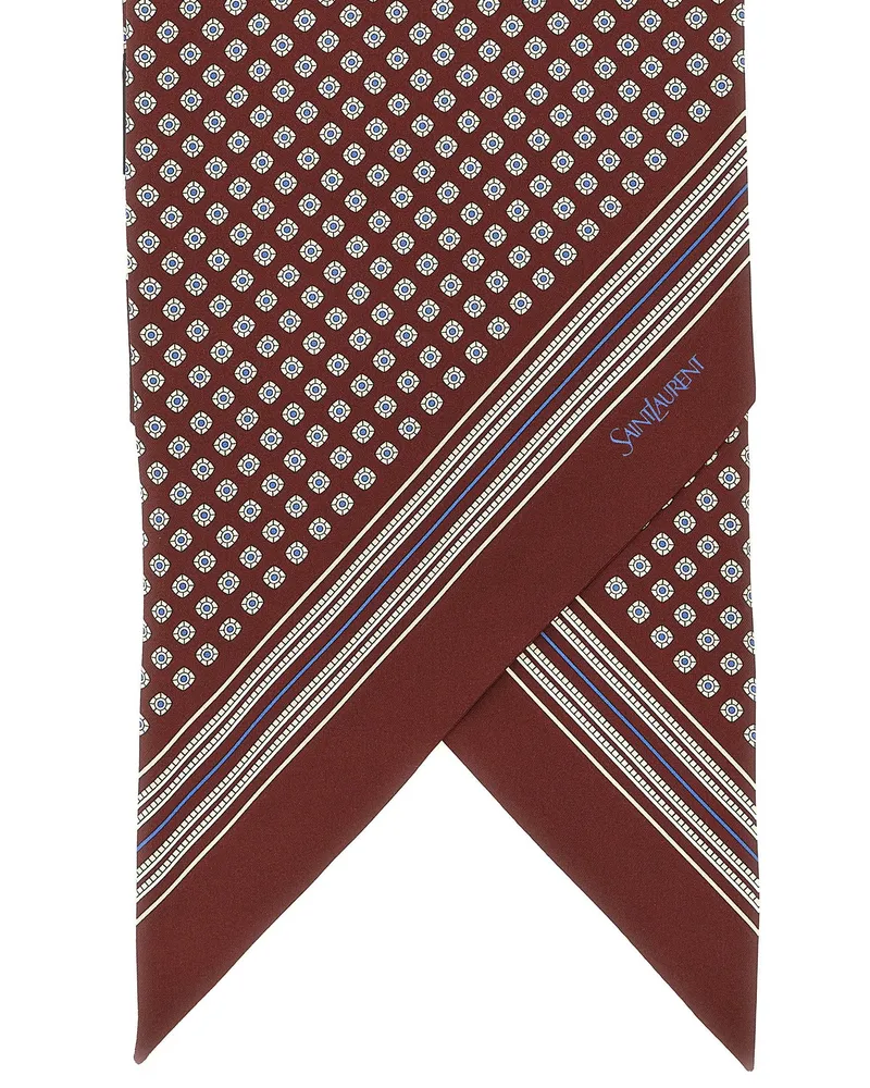 Saint Laurent Scarf — Burgundy Burgundy