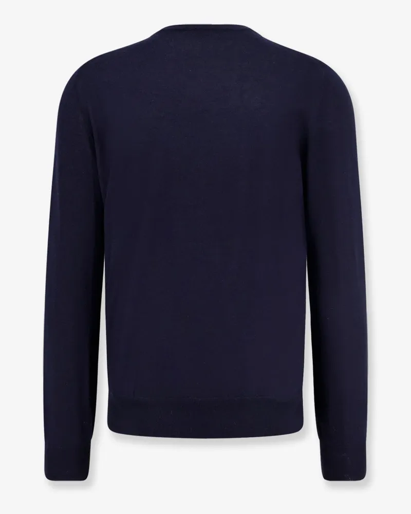 Brunello Cucinelli Men's Cashmere Sweater Blue Navy