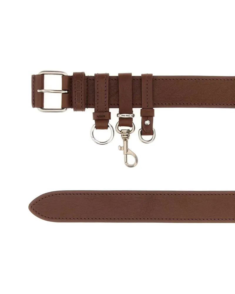 Miu Miu 5cc7202g7u F0gvp Tabacco1 Cinture Belt Brown