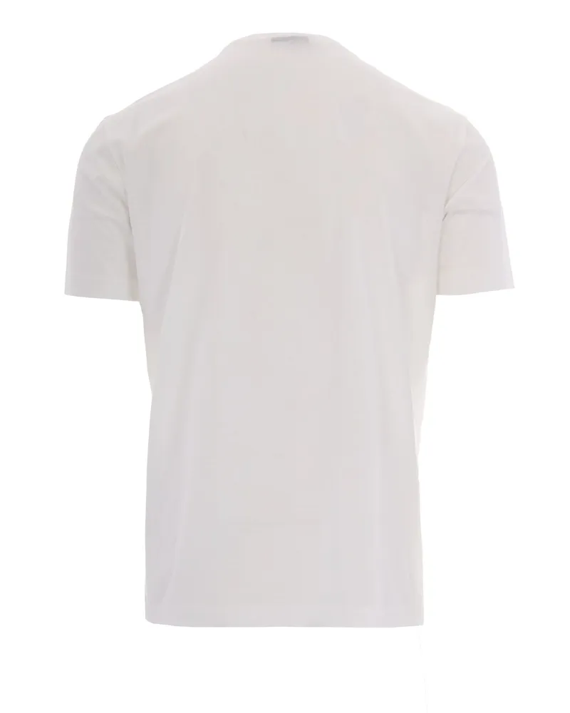 Emporio Armani Men's T-Shirt Lyocell-Cotton Snow White T-Shirts And Polos White