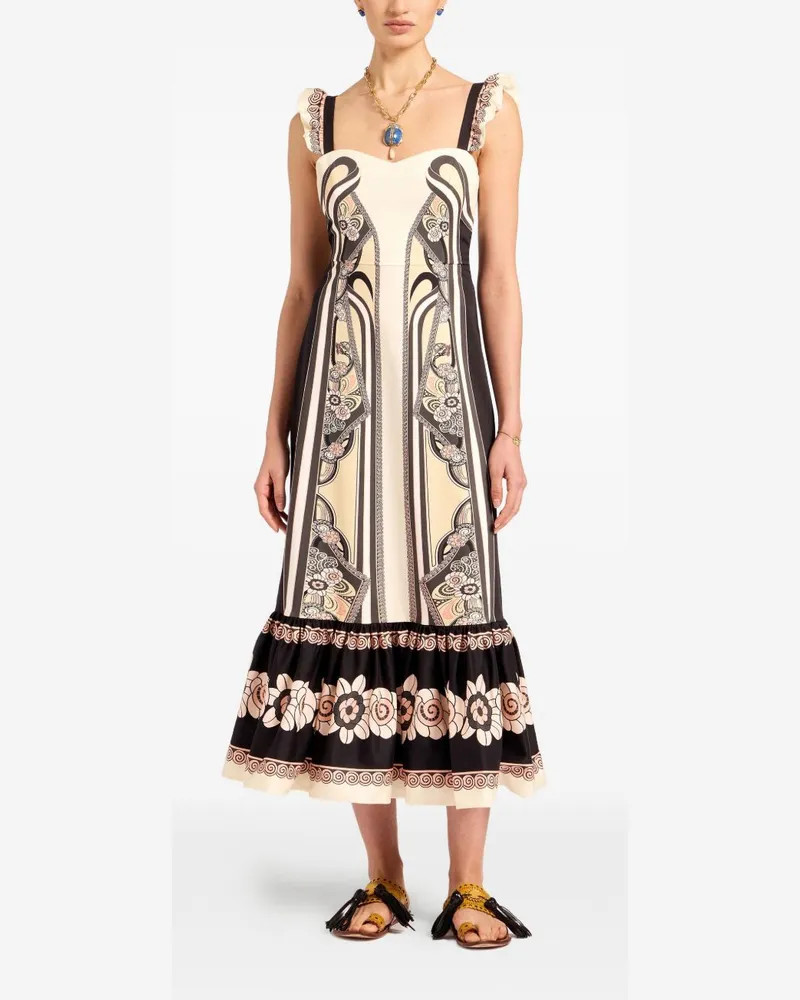 La DoubleJ Women Dress Gingerbread Cotton Multicolour Black