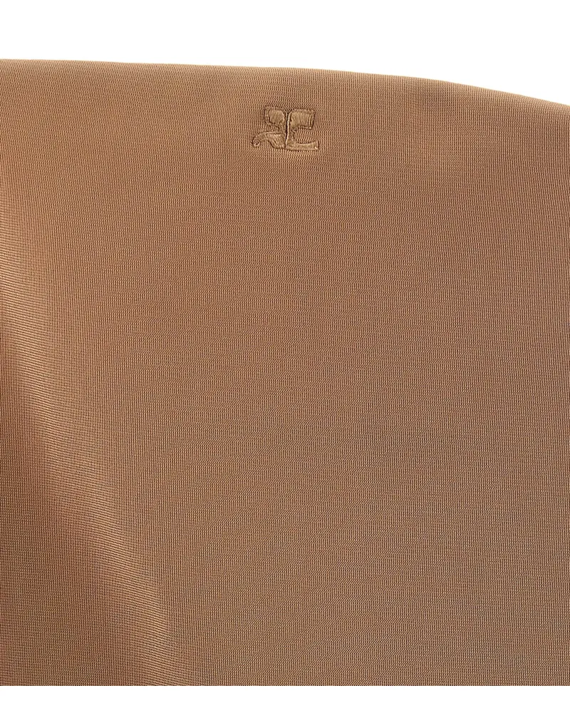 Courrèges Women's Beige Viscose Bodysuit Clothing Beige