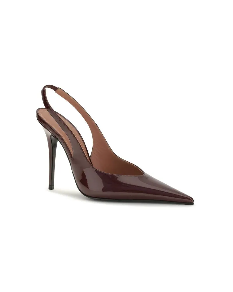 Amina Muaddi Pump — Red Red