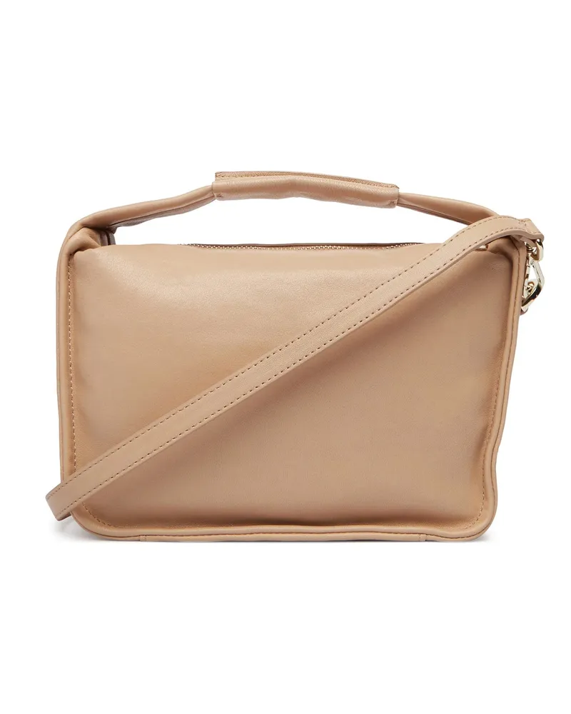 Patrizia Pepe Women's Handbag Soft Leather Warm Skin Handbags Hand Bags Beige
