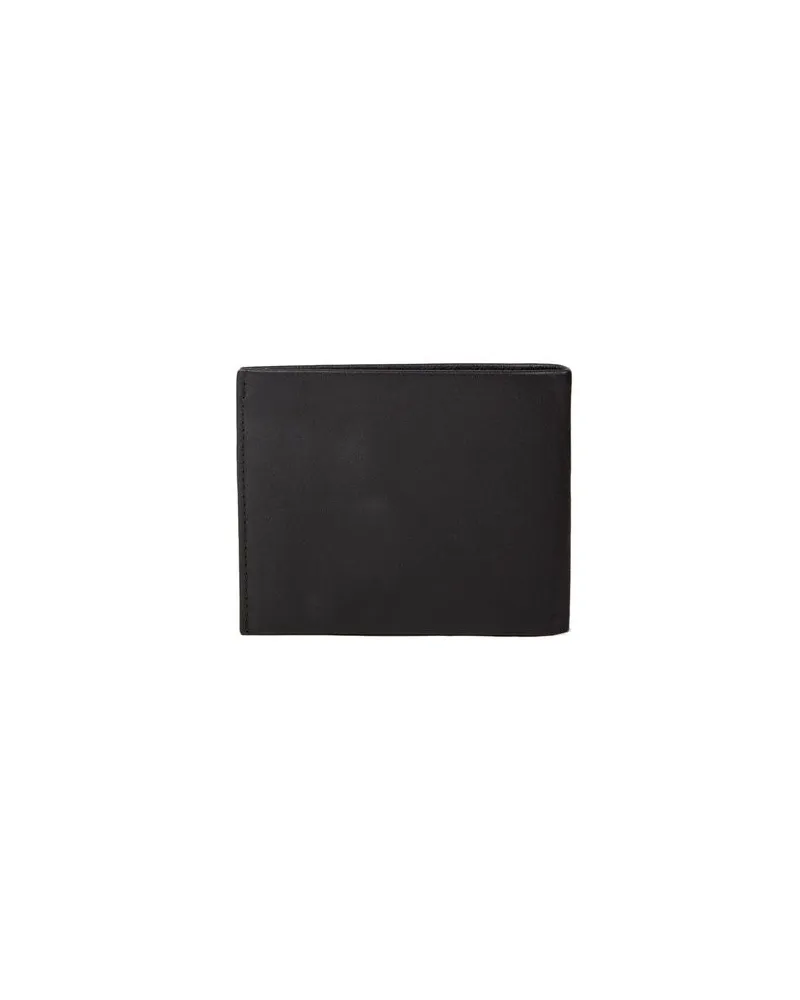 MOMO DESIGN Men's Wallet Black Leather Bags Black