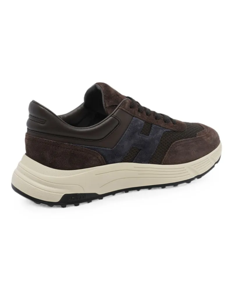 Hogan Hyperlight Leather Sneaker — Brown Brown