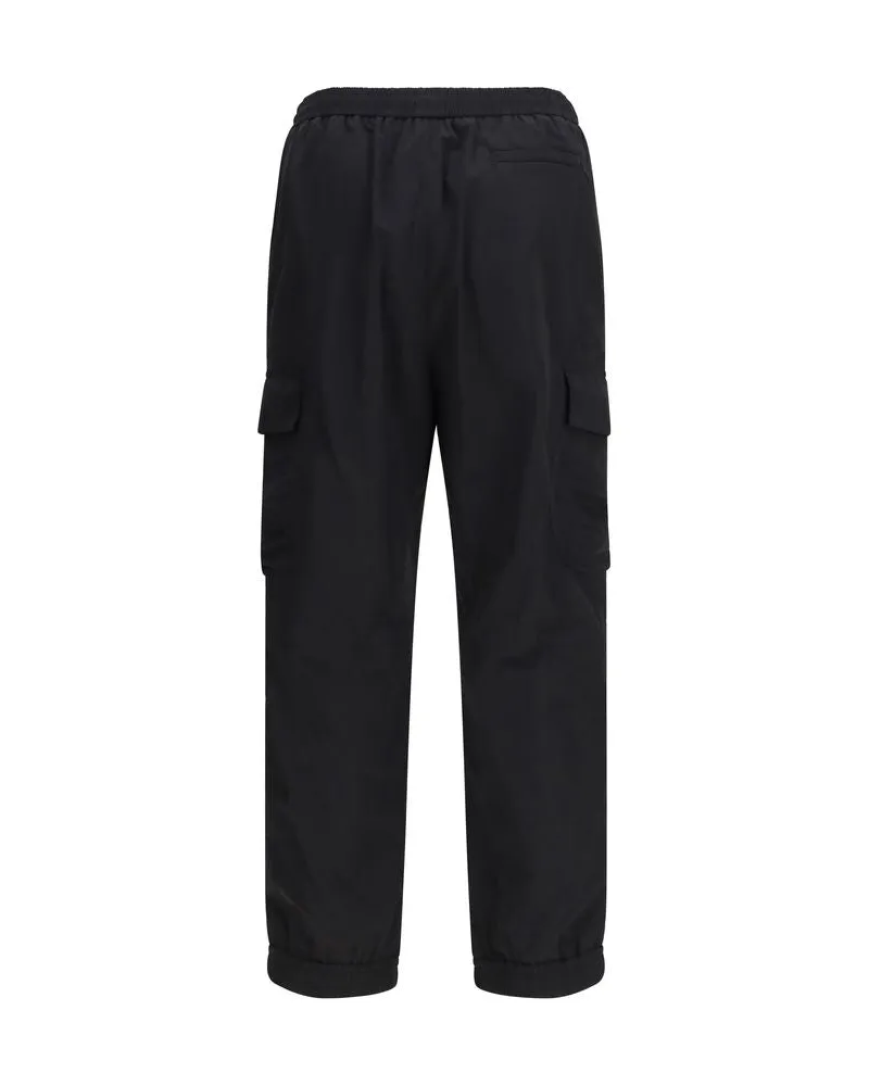 Fendi Men's Black Polyamide Cargo Pants Black