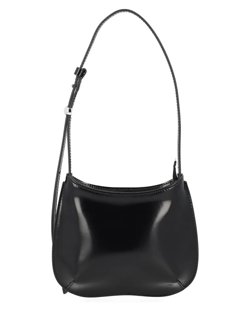 Jacquemus Women's Bisou Shoulder Bag Black Calf Leather Black