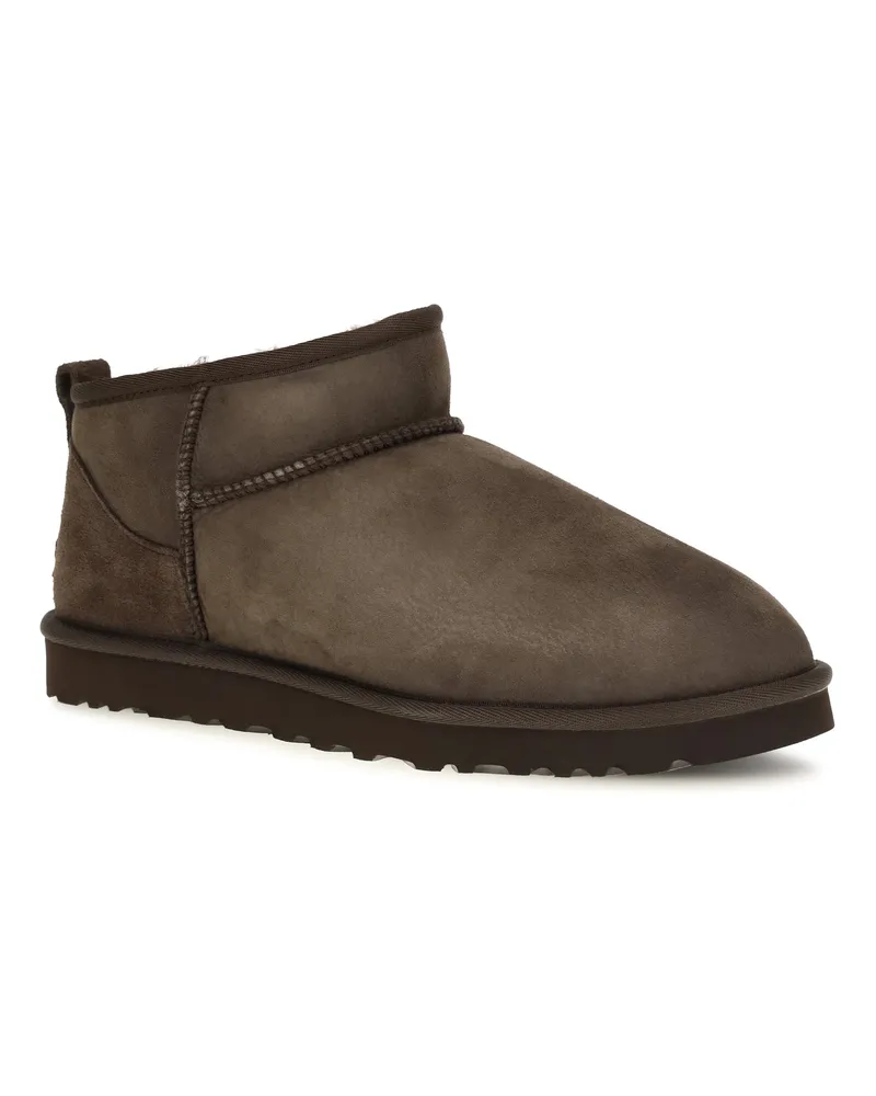 UGG Men's Classic Ultra Mini Suede Boots Dusted Cocoa Upper: Mutton; Sole: Rubber 