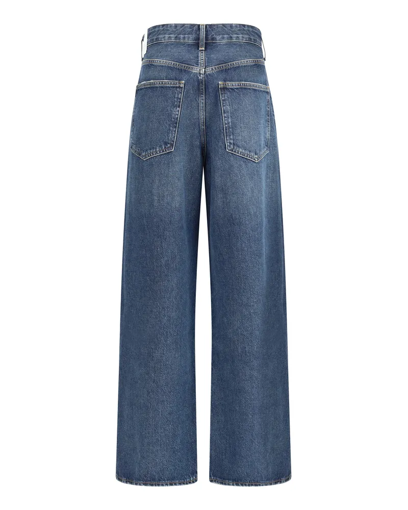 AGOLDE Women's Vana Wide Leg Jeans Nexus (dk Tinted Ind) Cotton Blue