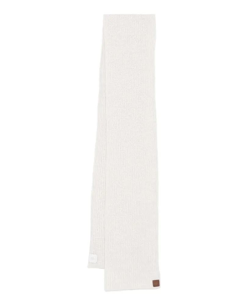 Eleventy Women's Ribbed Cashmere Scarf Aw25 M White