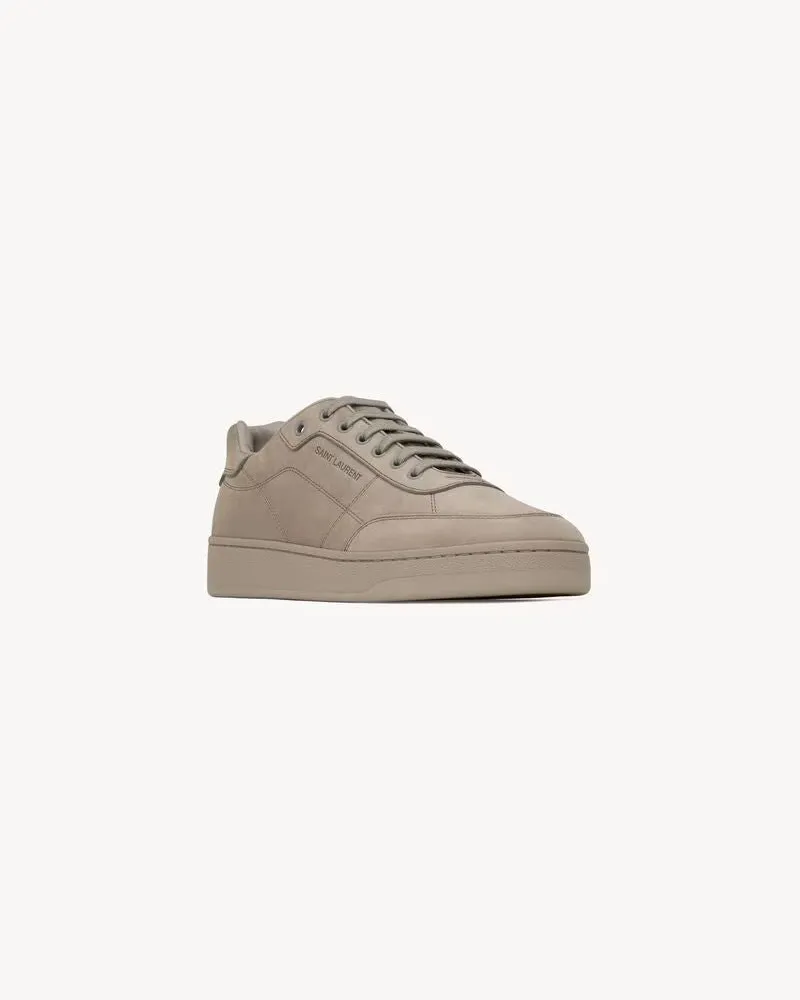 Saint Laurent Basket SL/H26 Sneaker — Taupe Taupe